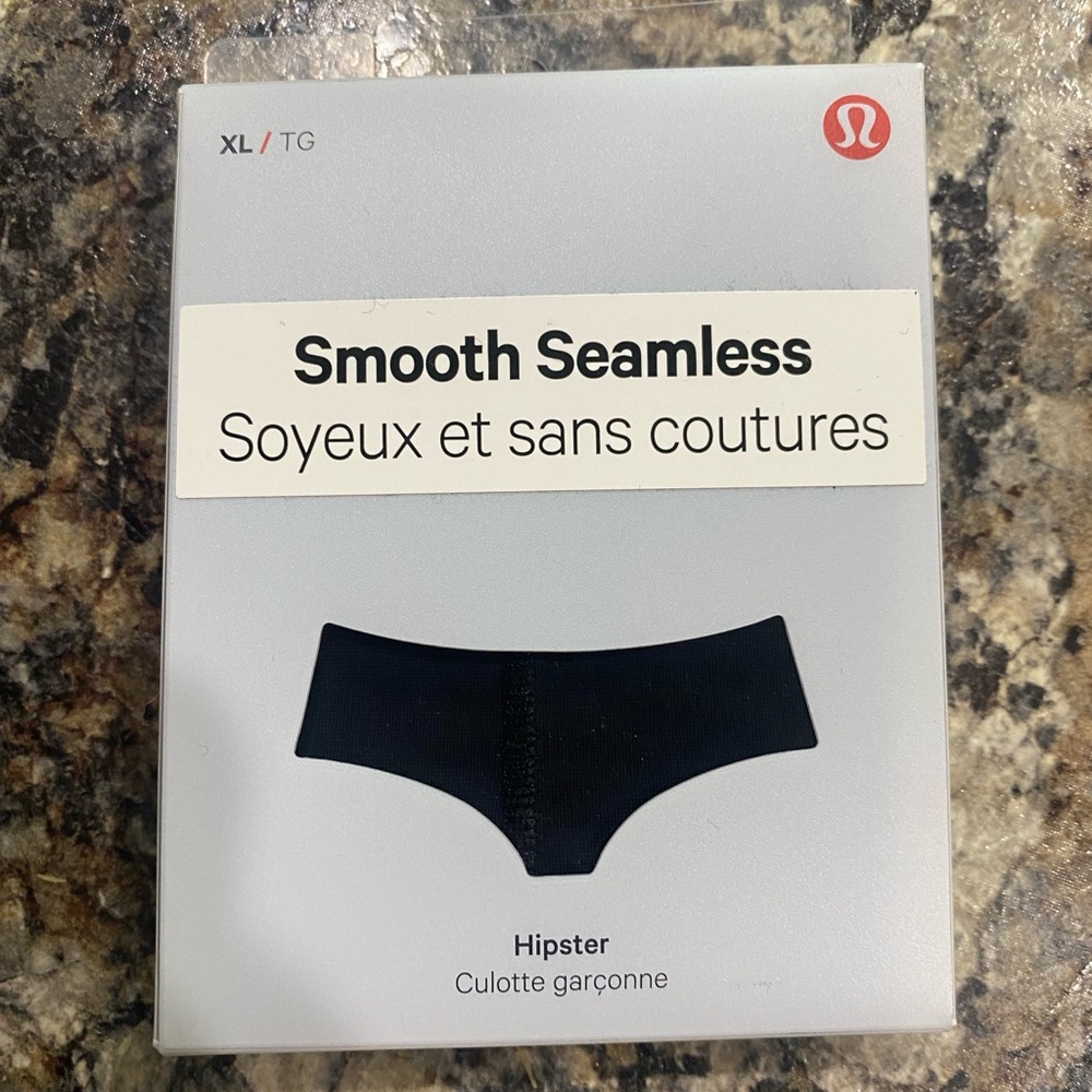 Lululemon hipster underwear. Never worn or taken out of package. Sz XL Black.